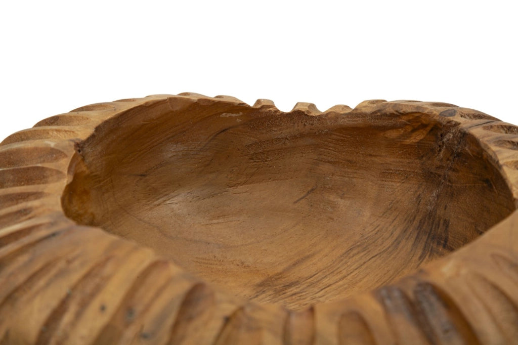 S/TASCHE GERIS IN TEAK RIC. CM Ø 19X8 (PEZZI UNICI - NON RIP. IN SERIE)