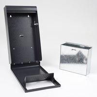 Posacenere da Parete 20x36x7 cm in Metallo Antracite