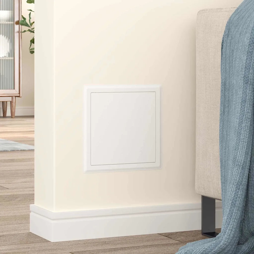 Pannello di Accesso 2 pz Bianco 23 x 23 x 3 cm Acciaio CFW8176176