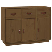 Credenza | Madia | Buffet da pranzo | Armadio da pranzo ambra 100x40x75 cm in Legno Massello di Pino