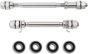 Veloce Spindella per Bicicletta - Prima Vittima 140mm - Ultima Vittima 180mm - 4x Supporti - Spindella per Bicicletta - Peso Leggero 430g - Boccole