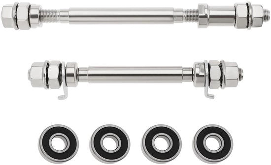 Veloce Spindella per Bicicletta - Prima Vittima 140mm - Ultima Vittima 180mm - 4x Supporti - Spindella per Bicicletta - Peso Leggero 430g - Boccole