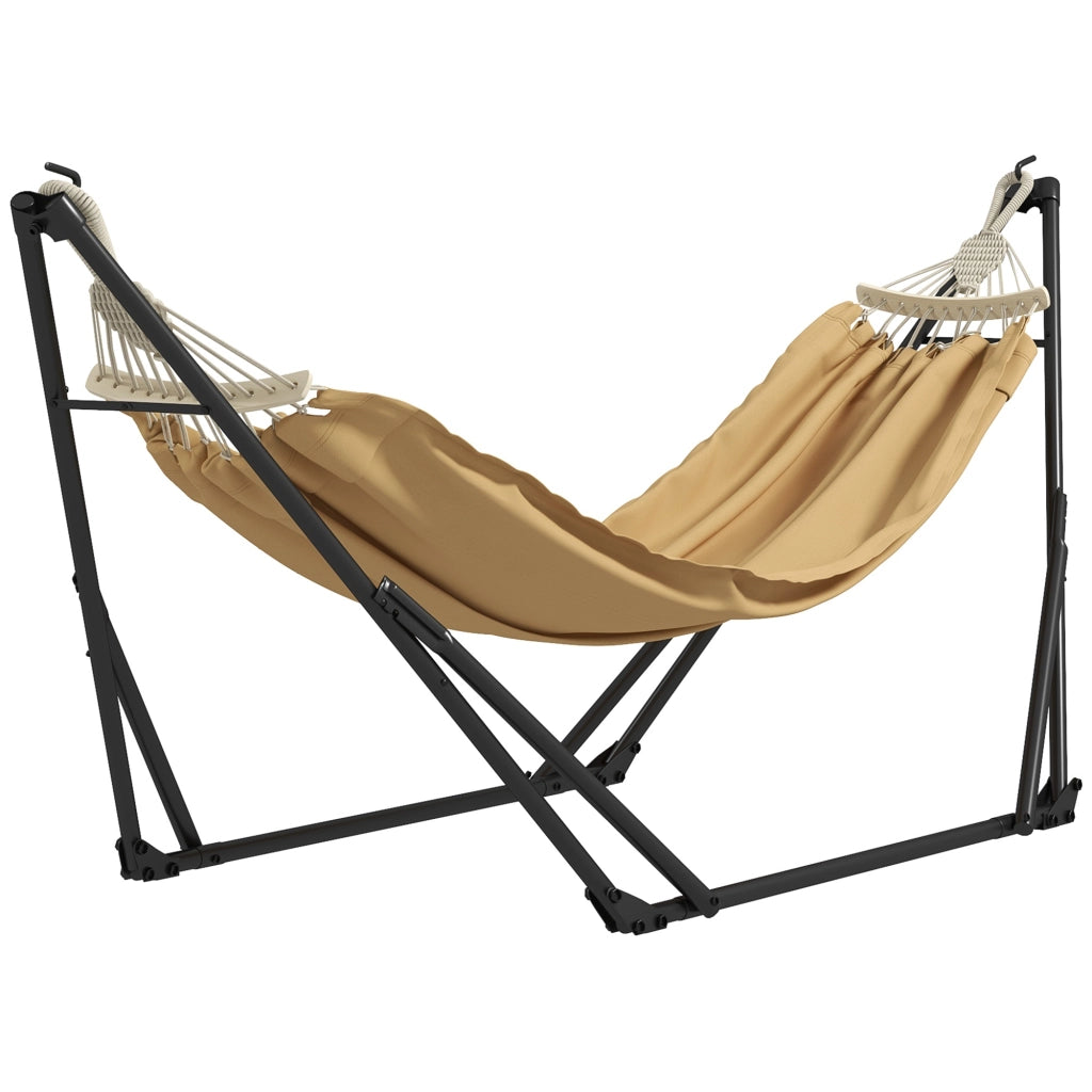 Amaca pieghevole con sospensione ¨C zephmum ¨C kaki 263x89x100 cm