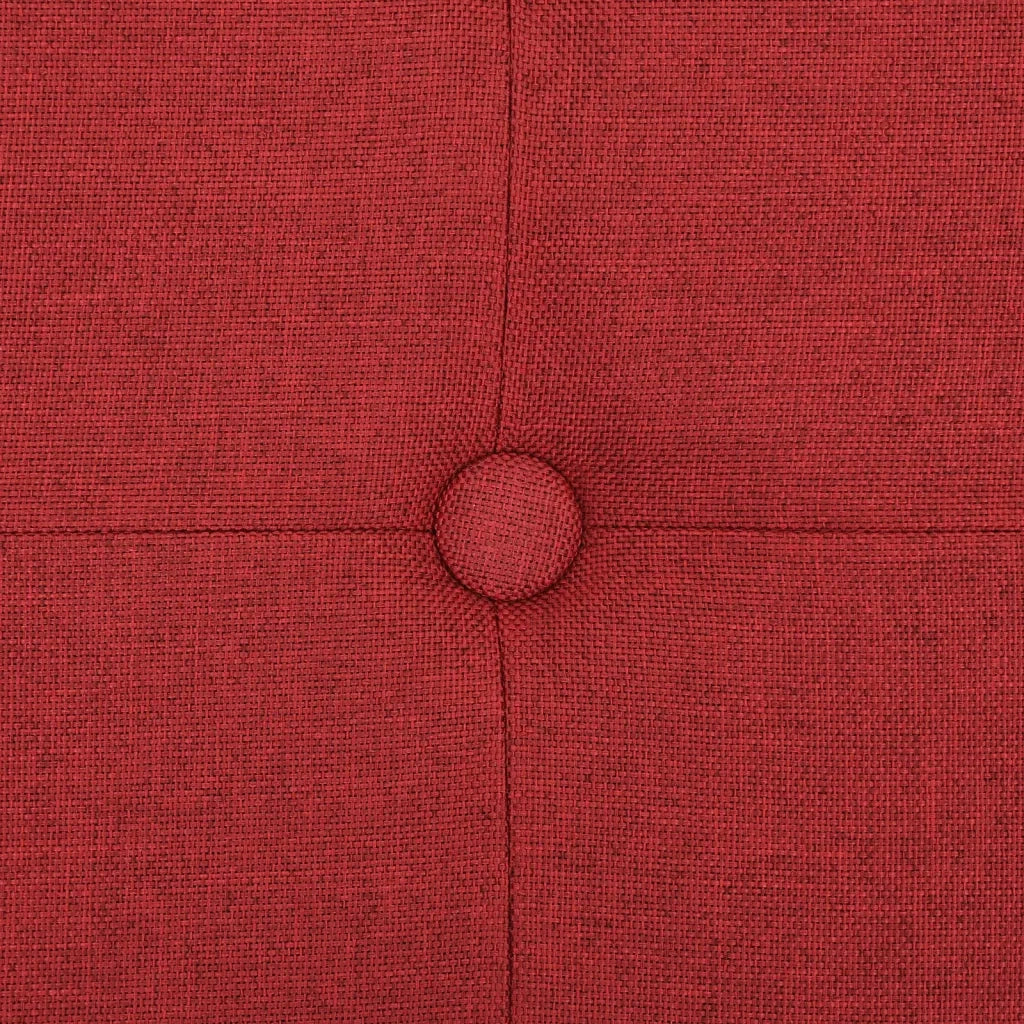 Cassapanca Pieghevole Rosso Vino in Simil Lino cod mxl 53458