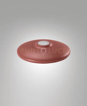 3804-58-375 DIFFUSORE/PARALUME IN METALLO ROSSO MATTONE D.25CM H.4,5CM PER KIT LUCI 8W