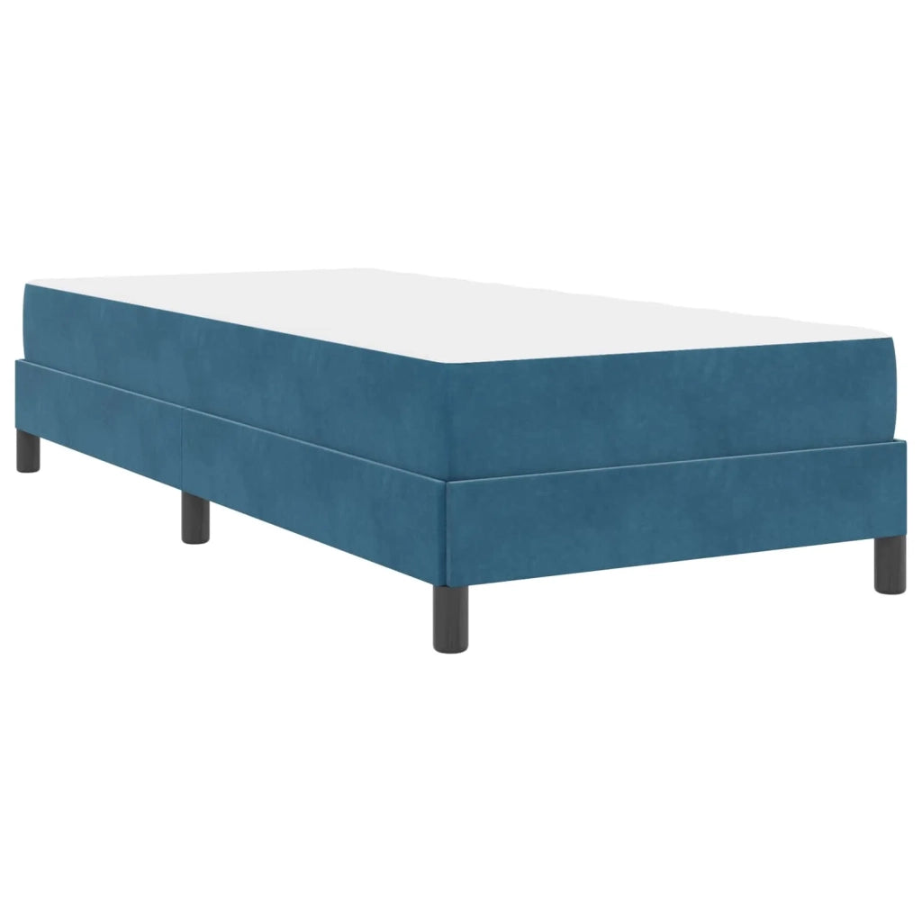 Letto a molle con materasso Blu Scuro 90 x 200 cm Tessuto 3398669