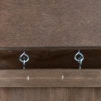 Conigliera 90x53x59 cm Casetta e Rampa in Legno Marrone