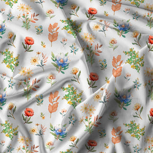 Copripiumino Matrimoniale con Federe Stampato in Puro Cotone Tala