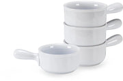 Set di 4 tazze da zuppa colorate con manico - ceramico - 400 ml