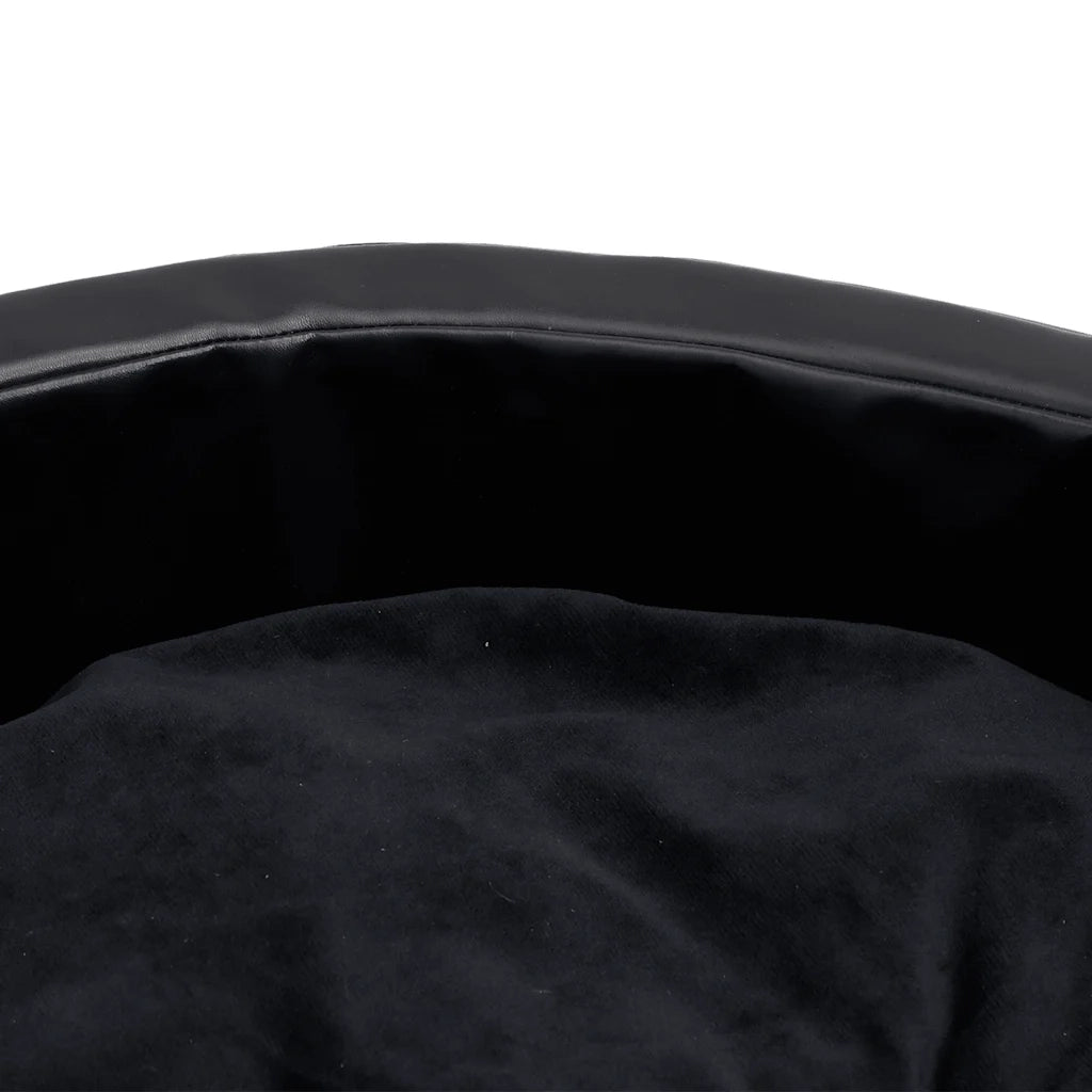 Lettino per Cani Nero 69x59x19 cm in Peluche e Similpelle CFW7734467