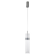 Lampada a sospensione Ambiente tubo acrilico cromato LED CCT 6W