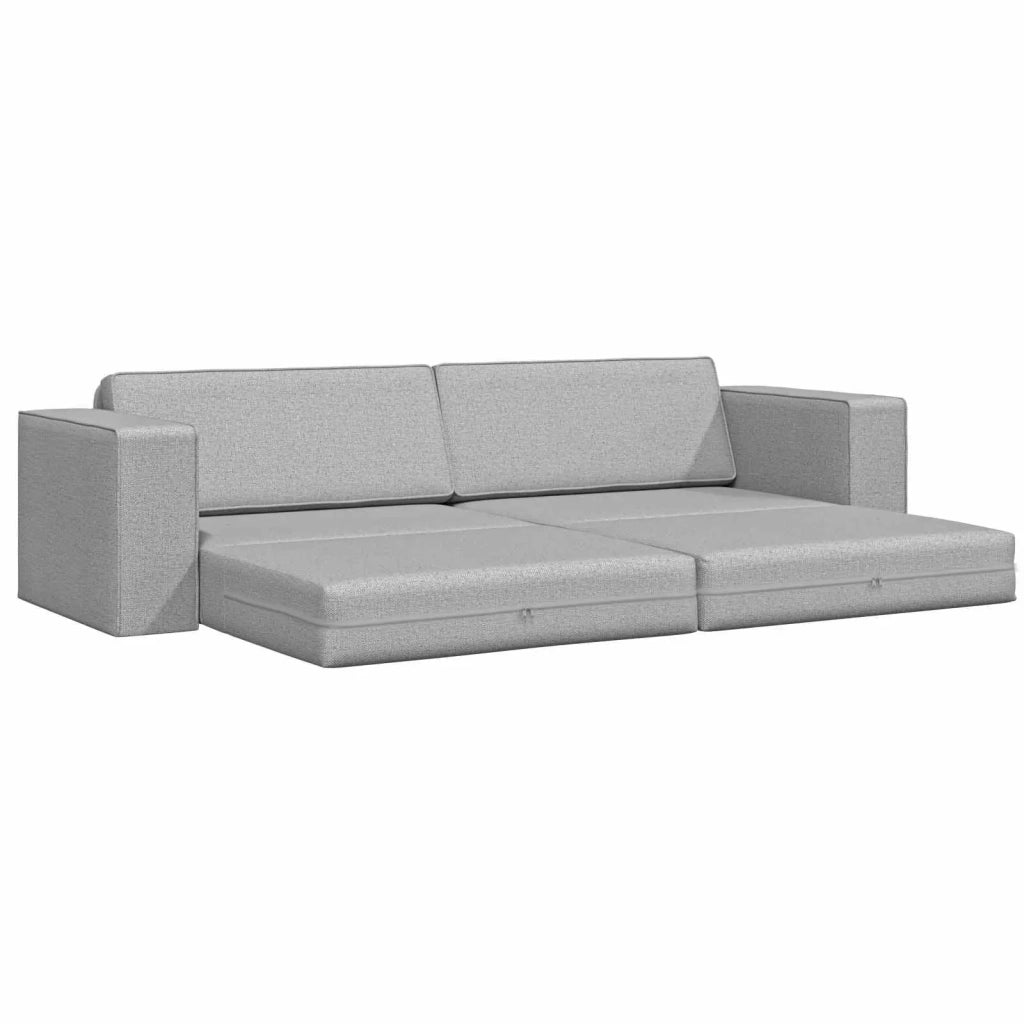 Divano letto Grigio Nuvola 245 x 78 x 77 cm Tessuto 4106724