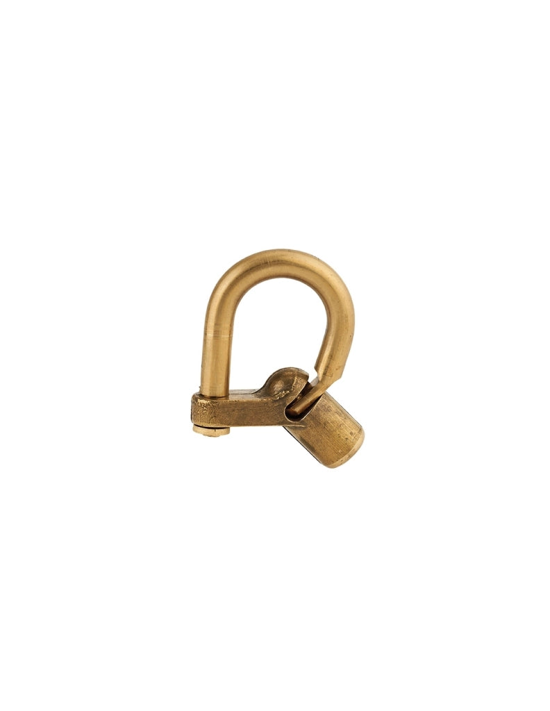 Lucchetto 29C chiave triangolare base angolare 5mm, ottone, da esterno - contatori, quadri elettrici, VVF, pompieri, manutenzione - THIRARD