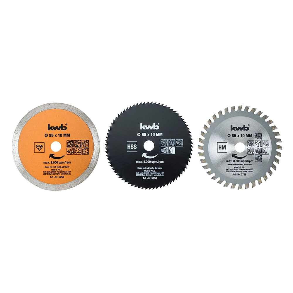 SET LAME PER MINI SEGA CIRCOLARE set 5 pezzi  - EINHELL