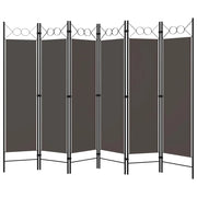 Divisorio Ambienti | Divider per stanze | Paravento a 6 Pannelli Antracite 240x180 cm