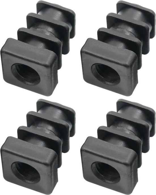 Stopper per tubi quadrati - 4 pezzi - Montaggio facile - 18 x 18 mm - Adatto per mobili - Polipropilene