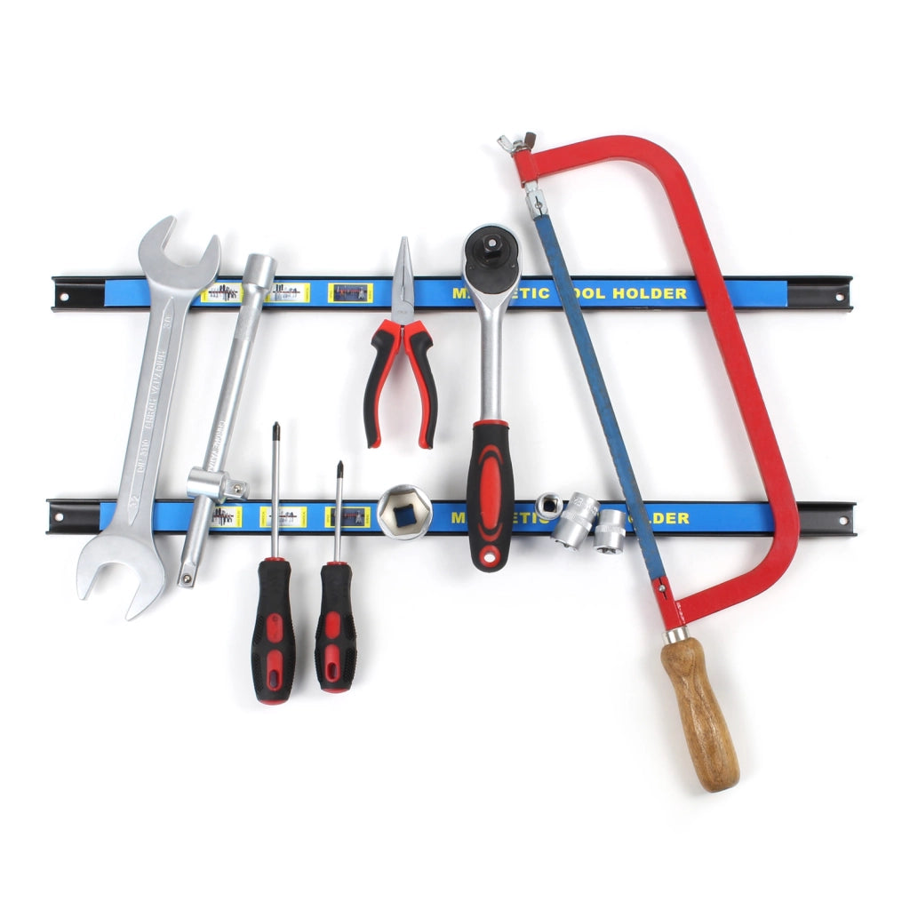 Set di barre magnetiche 8x61 cm Barra porta utensili a parete in acciaio per officina