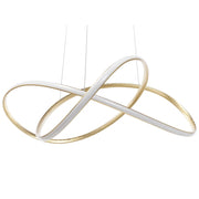 Moderna Lampada a Sospensione Illuminazione Integrata Luce LED Novità Nodo Forma Oro