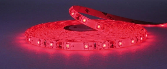 STRISCIA 5M IP65 3528 60LED/M 12V 4,8W/M 130LM/M ROSSA