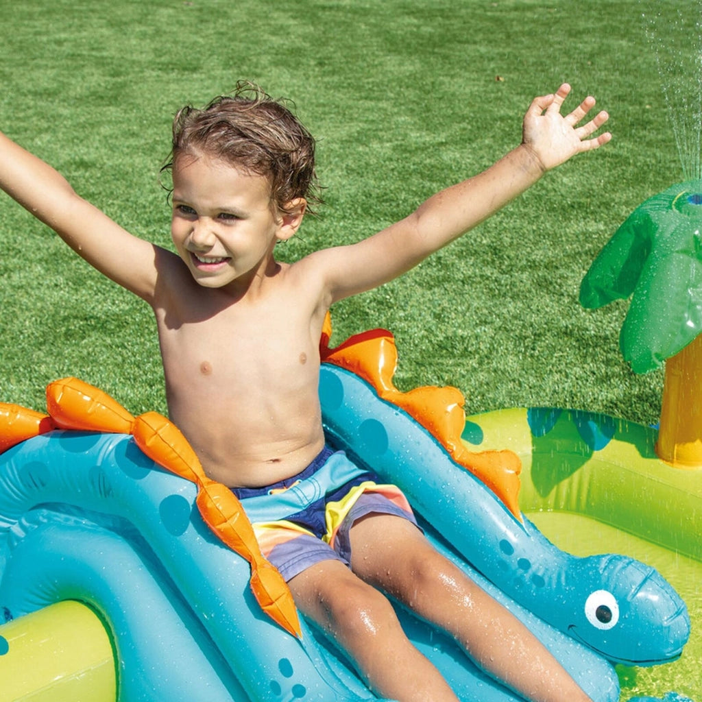Intex 57166NP Centro giochi gonfiabile con dinosauri Vinile Multicolore 191 x 152 x 58 cm