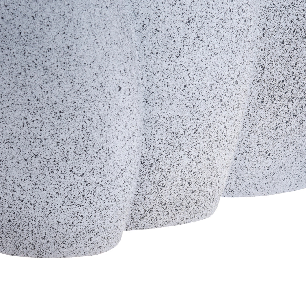 Fontana d'acqua da esterno in resina beige Luce da giardino LED inserita Design moderno