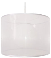 Lampada a sospensione Candellux Chicago bianca Ø35 E27