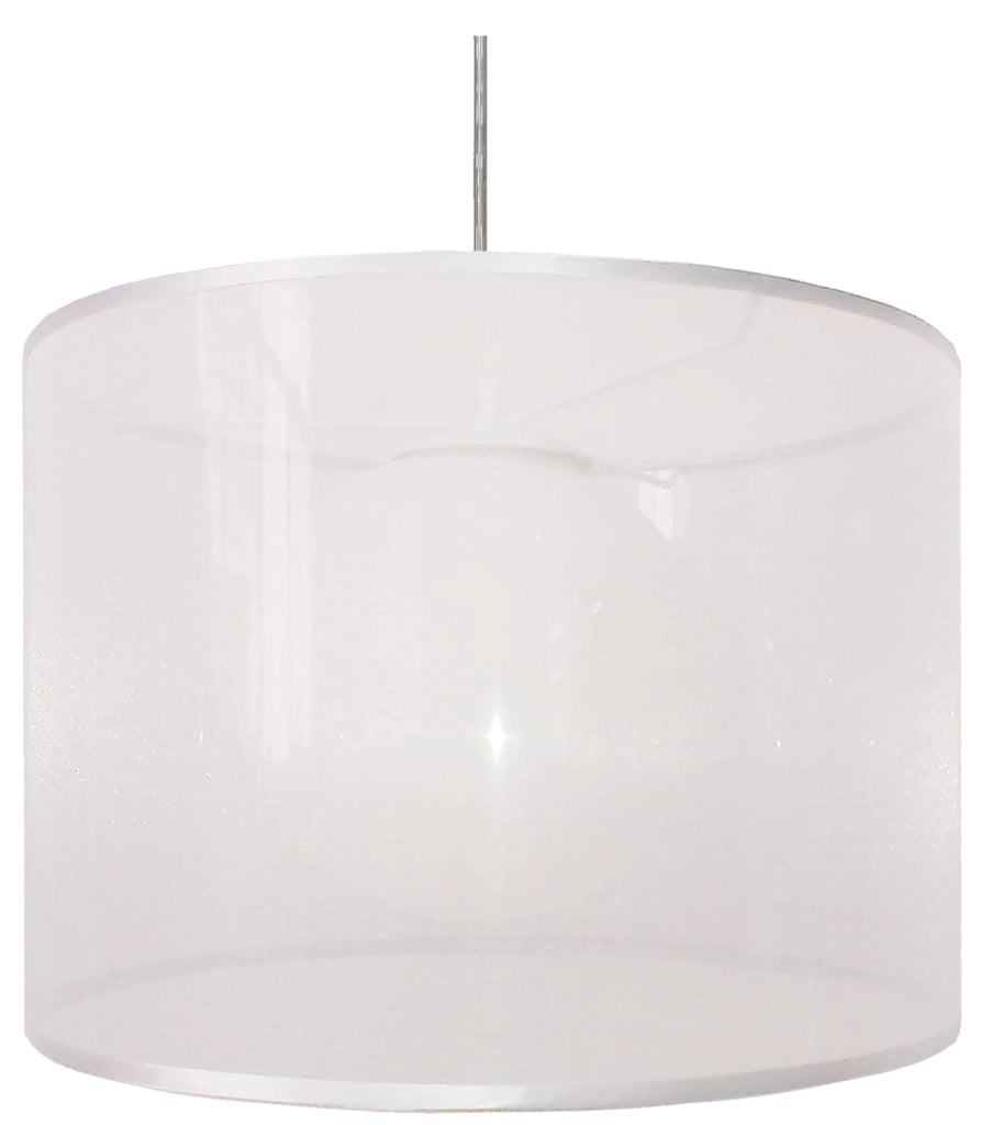 Lampada a sospensione Candellux Chicago bianca Ø35 E27