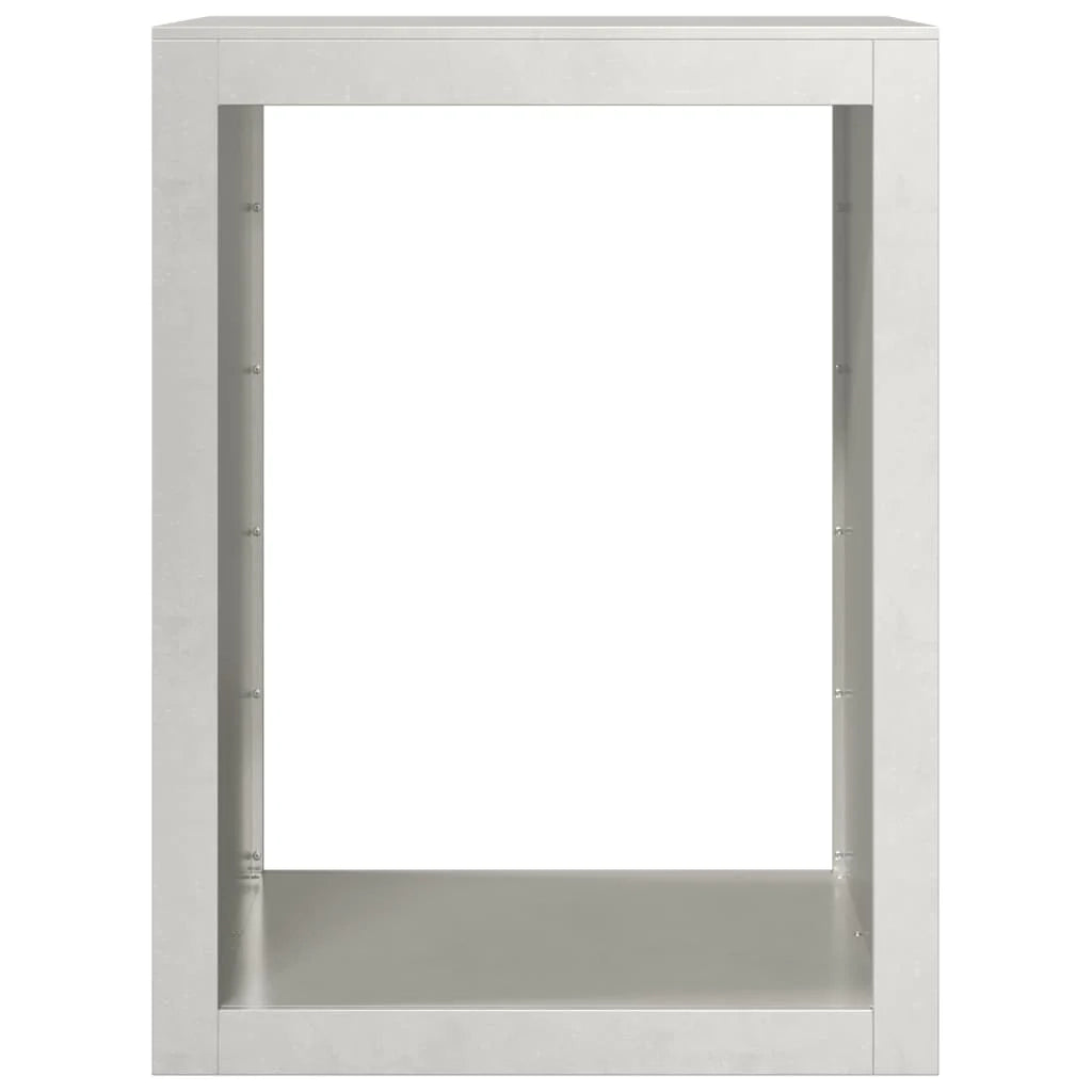 Portalegna 60 x 40 x 80 cm marrone acciaio inox 02_0043738