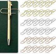 Clip per Penna in Metallo - Pennenholder Multifunzionale - 30 Pezzi - 3 Colori