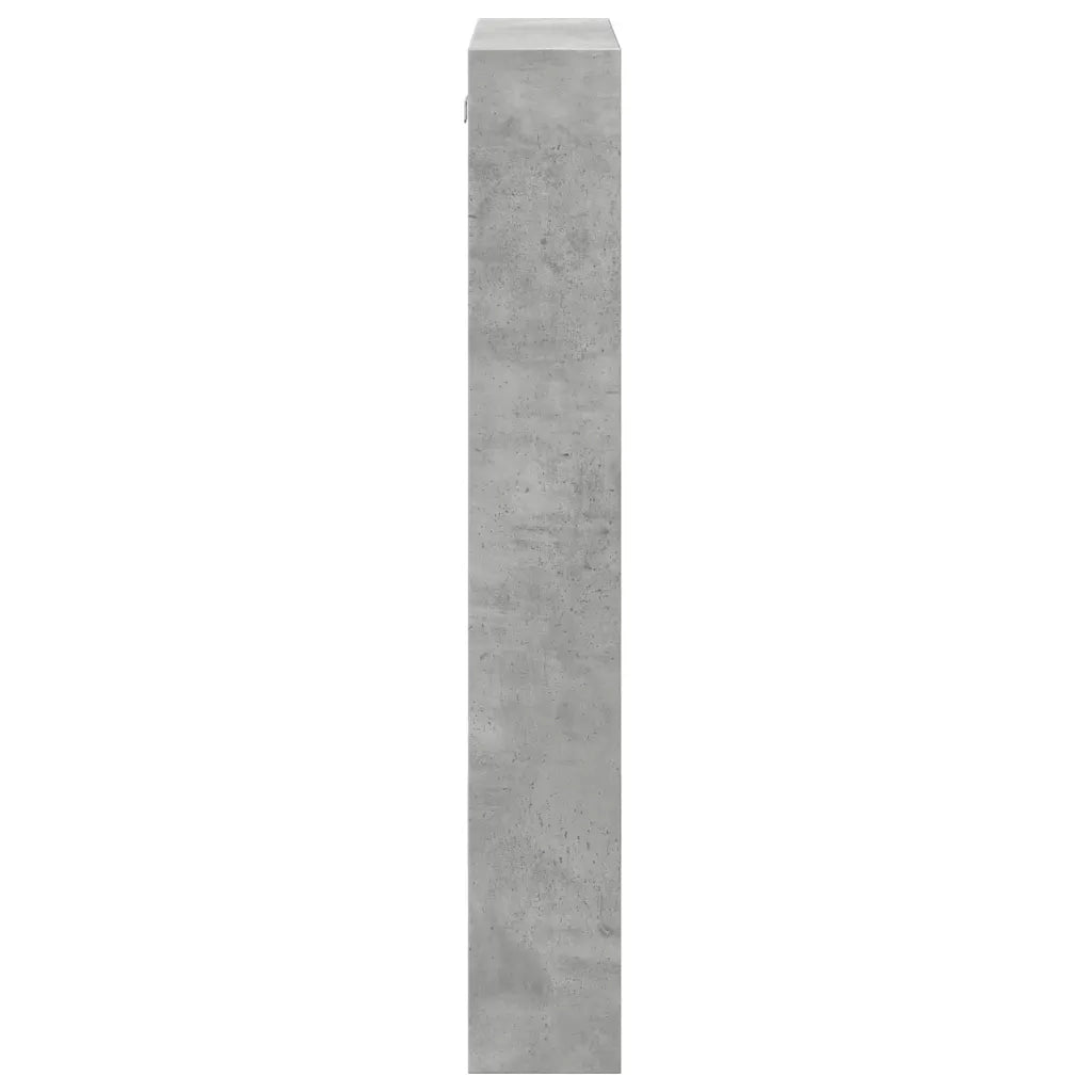 Armadietto a Muro | Mobile a Parete Grigio Cemento 50x15x100 cm in Truciolato