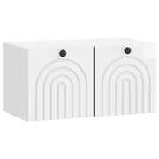 Mobile Porta TV da Muro Bianco Lucido 59,5 x 31 x 30 cm 898199
