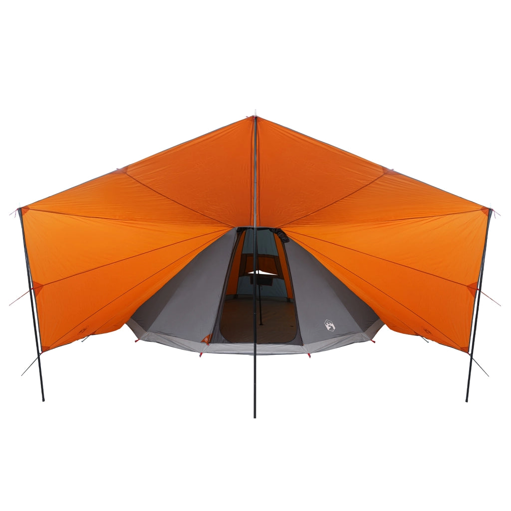 Tenda Familiare Tipi Grigia e Arancione 12-Persone Impermeabile