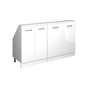 Set di mobili sottotetto Rion Bianco lucido/Bianco Set di 2 Vicco