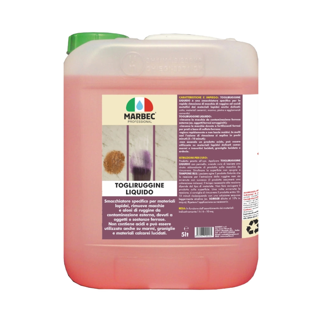 Rimuovere ruggine TOGLIRUGGINE LIQUIDO   5LT