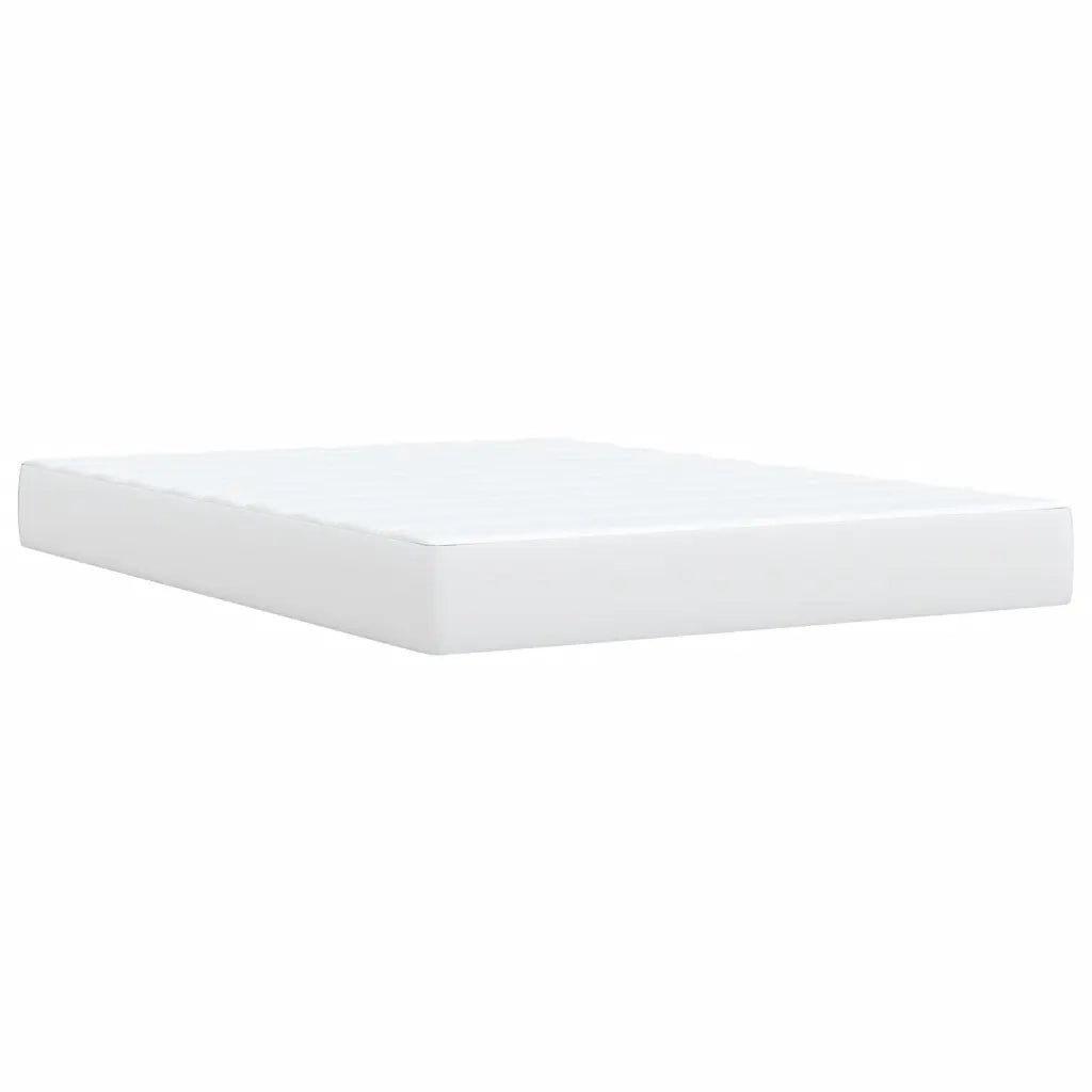 Giroletto a Molle con Materasso Bianco 140x200 cm in Similpelle 3293025