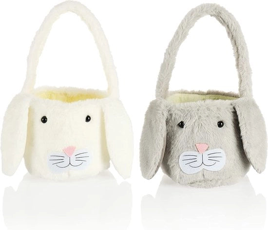 Due ombrelli di Pasqua con motivi animali - ombrello di Pasqua da riempire - ombrello di pluche di Pasqua per regali - decorazione di Pasqua - decorazione di primavera (scelta variabile)
