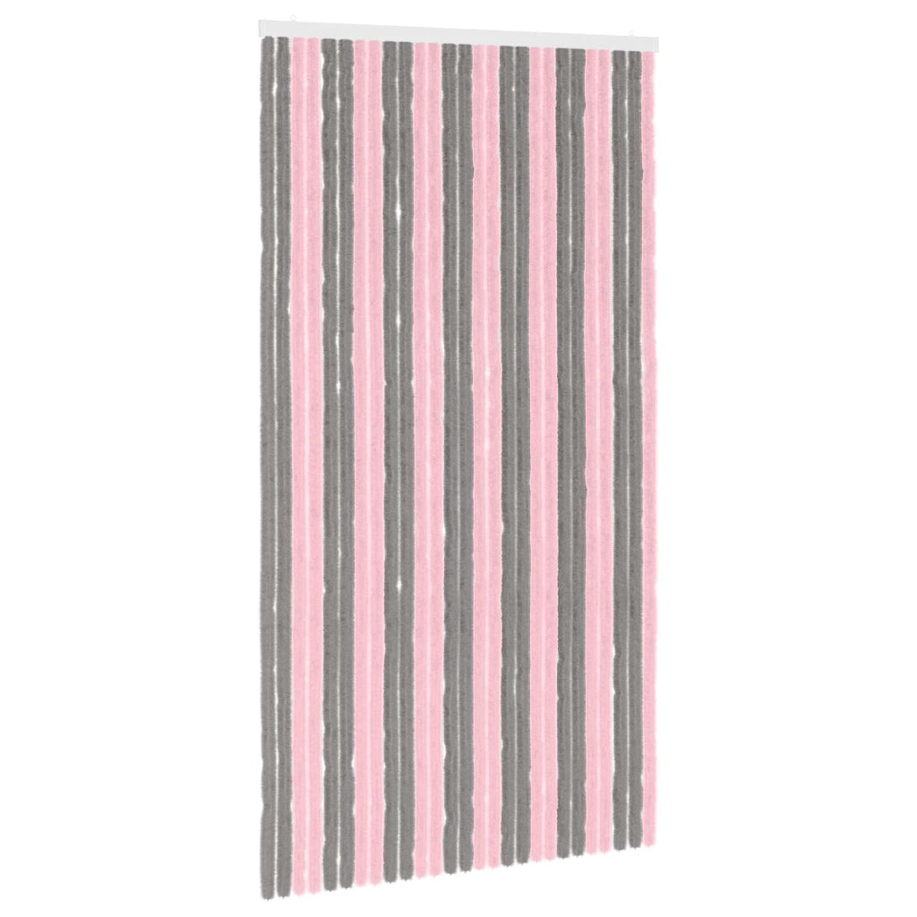 Tenda per insetti in chenille Grigio Argento e Rosa 42034444