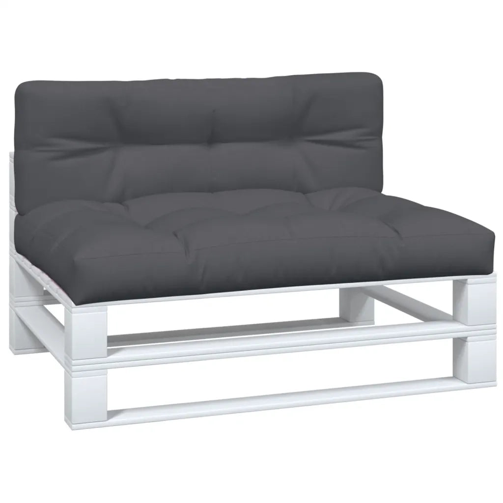 Cuscini per Pallet 2 pz | Cuscini per sedie Antracite in Tessuto