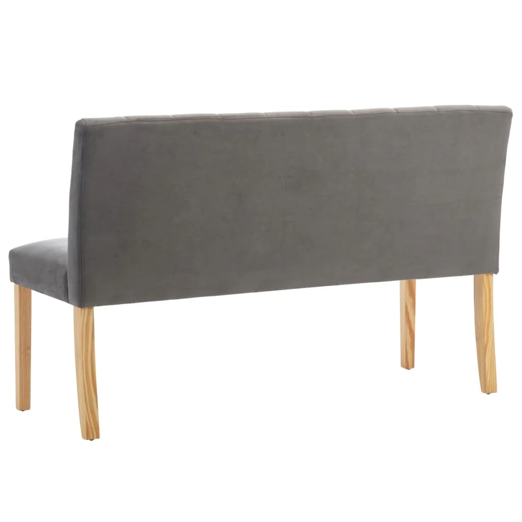 Panca 140 x 56 x 86 cm velluto grigio 02_0010902