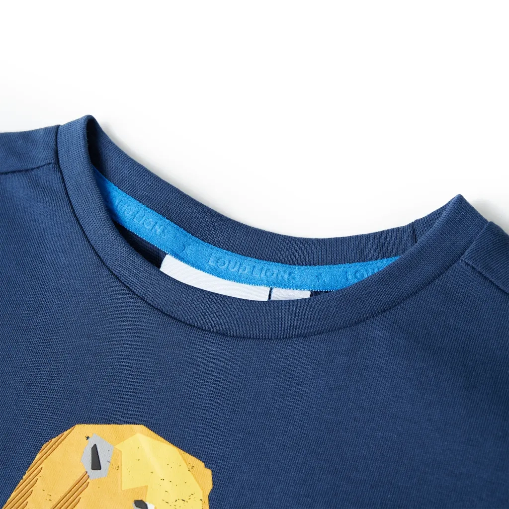 Maglietta per Bambini Blu Scuro 116 11991