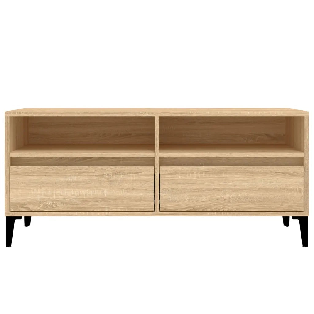 Mobile TV Rovere Sonoma 100x34,5x44,5 cm in Legno Multistrato 831904