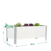 SIMONGARDEN URBAN 410x1200x600 GRIS/GALV-200l