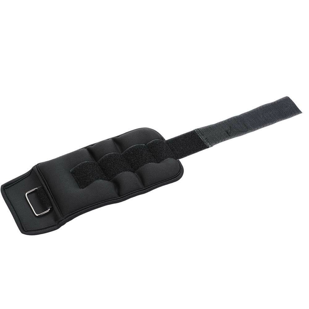 Set 2 Pesi Polsi e Caviglie 0,5 kg Allenamento Palestra Aerobica Fitness Nero