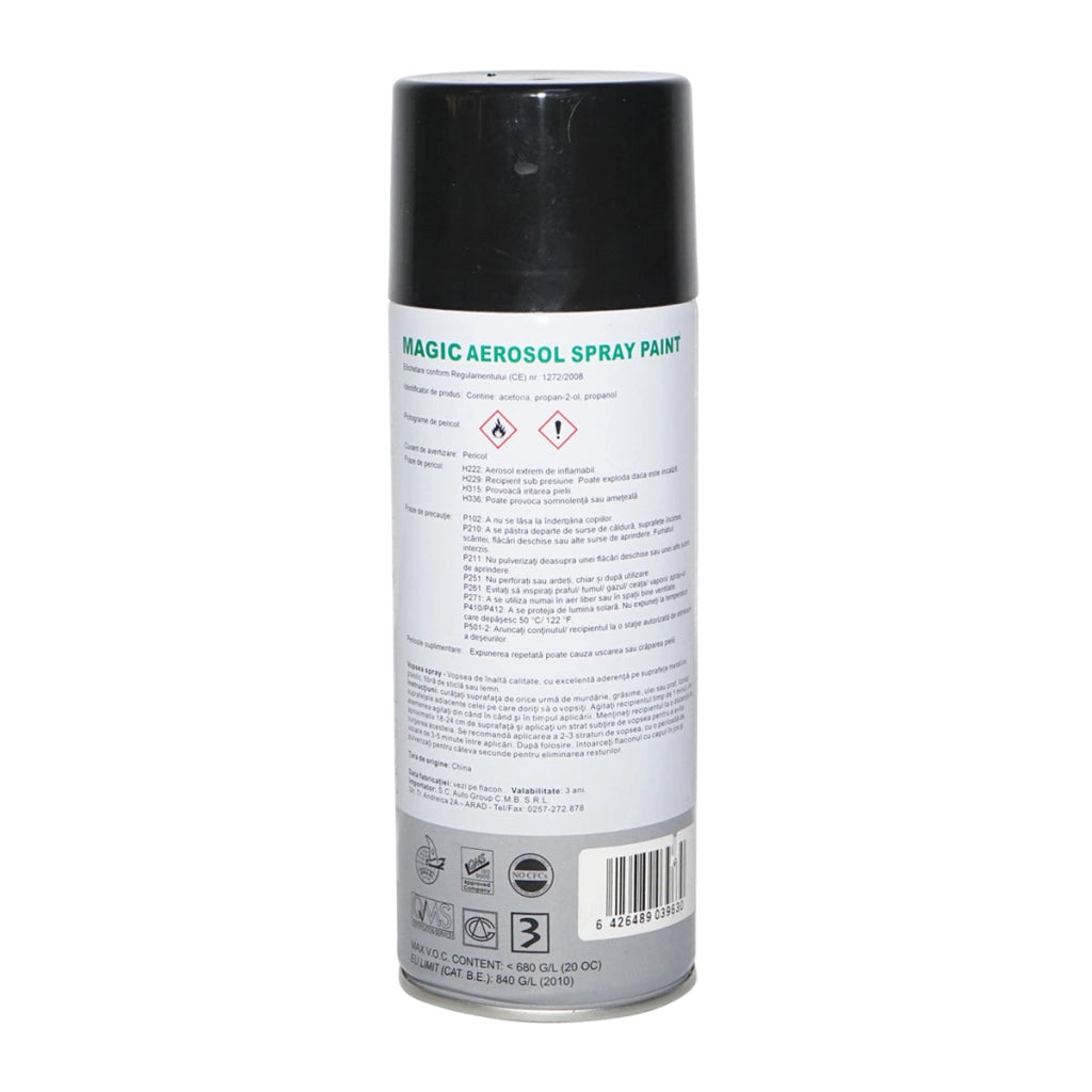 Spray vernice Magic nero metallizzato 676, 400 ml