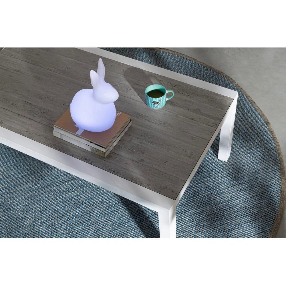 Tavolino da Giardino in Alluminio con Piano in Ceramica 120x70 - BREEZE