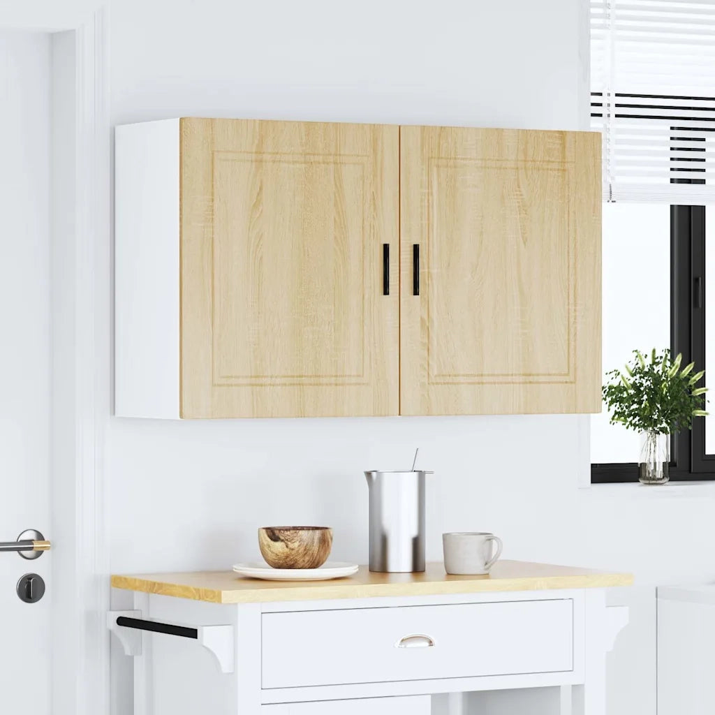 Pensili da Cucina 2 pz-Mobile Cucina da Parete Porto Rovere Sonoma in Legno Multistrato