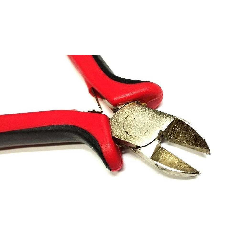 Trade Shop - Set 3 Pezzi Mini Pinze Pinzette Di Precisione 125 Mm Per Elettronica Bricolage -