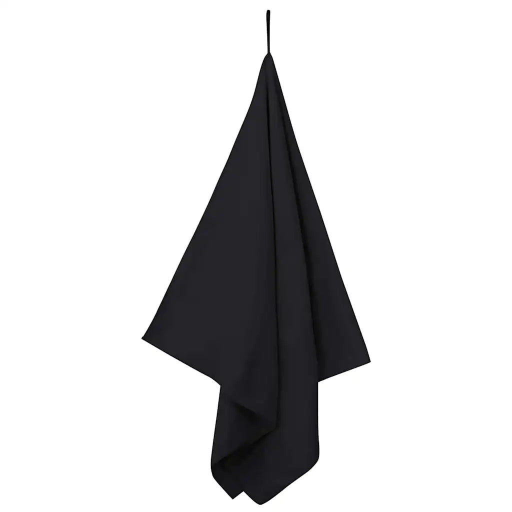 Asciugamani Sportivi 2 pz | Teli per bagno Nero 140 x 70 cm