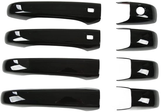 Copertura esterna di protezione lucida nera - Sostituzione per Grand Cherokee WK2 WL 2011-2022 - Manubrio - Maniglione - Prevenzione danni - Disegno unico