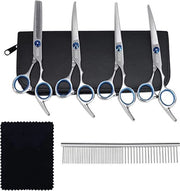 Scaletta per cani e gatti, forbici per la cura del pelo dei cani, pet combs, set 5